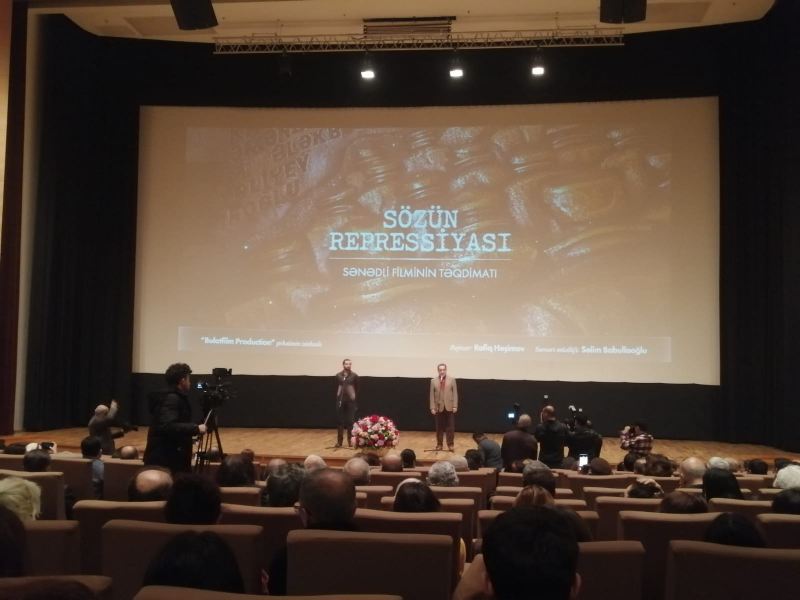 \"Sözün repressiyası\" filminin təqdimatı keçirildi - FOTO 