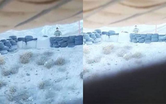 Erməni hərbçisi əsgərimizi təxribata çəkdi - Söyüş söydü - Video