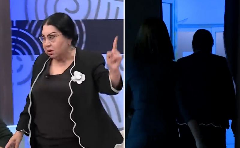 \"Elgizlə izlə\" verilişində gərginlik - Şəqfiqə Nağıyeva Nüsrətə görə EFİRİ TƏRK ETDİ - VİDEO