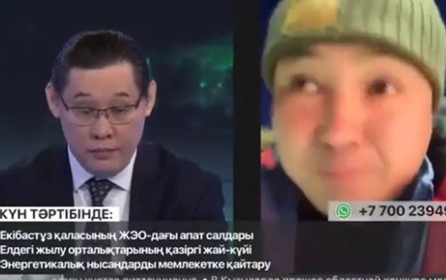 Qazaxıstanlı deputat canlı yayımda bu hərəkətinə görə cərimə olundu - Video