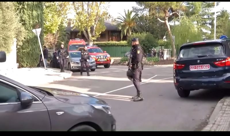 Madrid: Ukrayna səfirliyində partlayış 