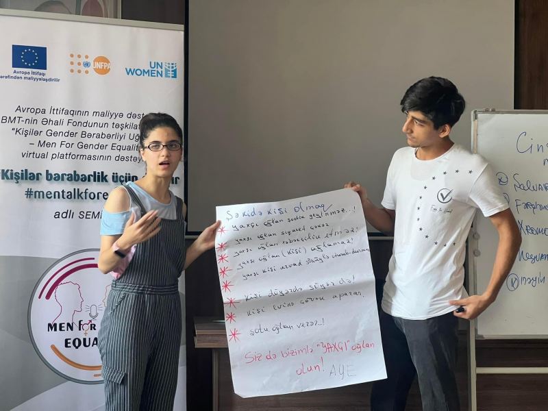 Şəkidə “Kişilər bərabərlik üçün danışır - #mentalkforequality” adlı seminar keçirilib 