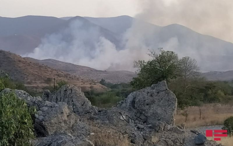 Ermənilər Qarabağda yanğın törətdi 