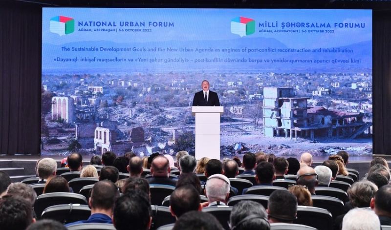 İlham Əliyev: \"İşğaldan azad edilmiş bütün şəhərlərin baş planları hazırlanıb və təsdiqlənib\" 