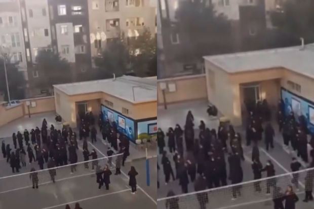 İranda məktəbdə etiraz: “Ölüm olsun diktatora!” - VİDEO