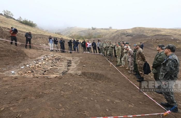 Azərbaycandakı hərbi attaşelər Edillidə aşkarlanan kütləvi məzarlığa baş çəkiblər — YENİLƏNİB