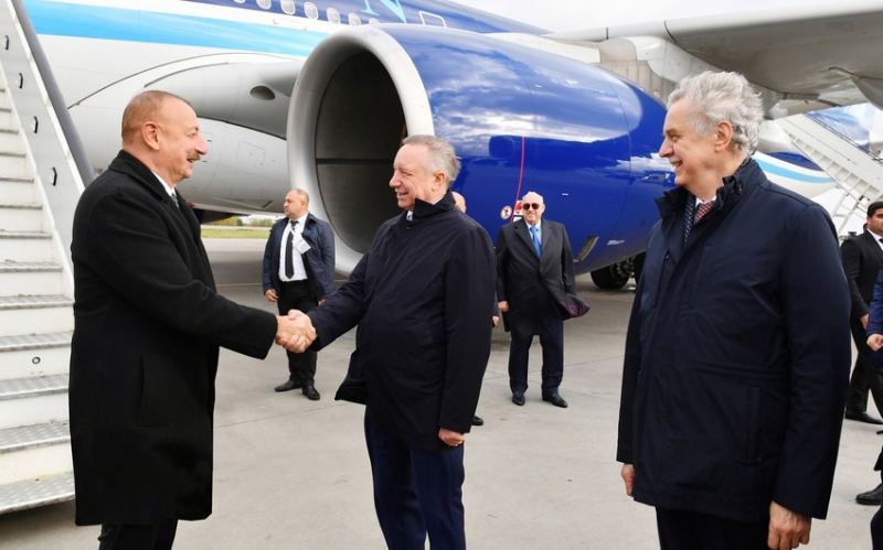 Prezident İlham Əliyev Rusiyaya işgüzar səfərə gedib - YENİLƏNİB