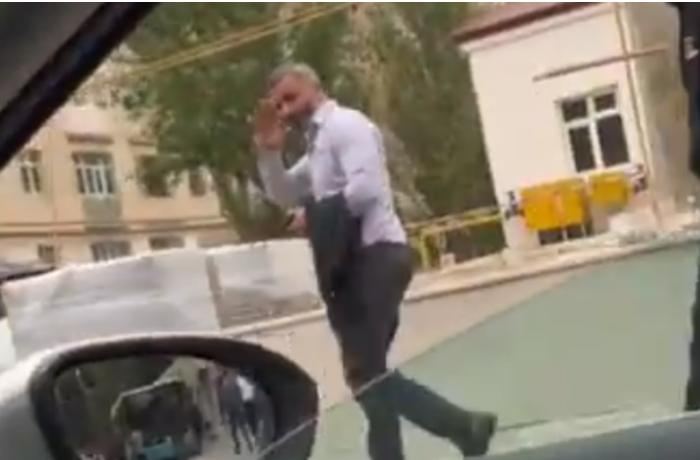 Küçədə Qurban Qurbanovu görən azarkeşdən maraqlı reaksiya — VİDEO