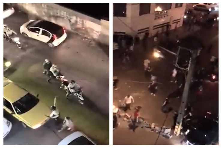 İranda etirazçılara hücum edən xüsusi təyinatlılar belə qaçdılar - VİDEO