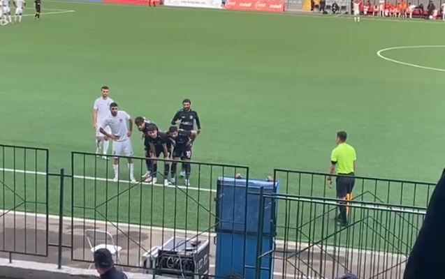 Azərbaycan futbolunda maraqlı görüntülər - Video