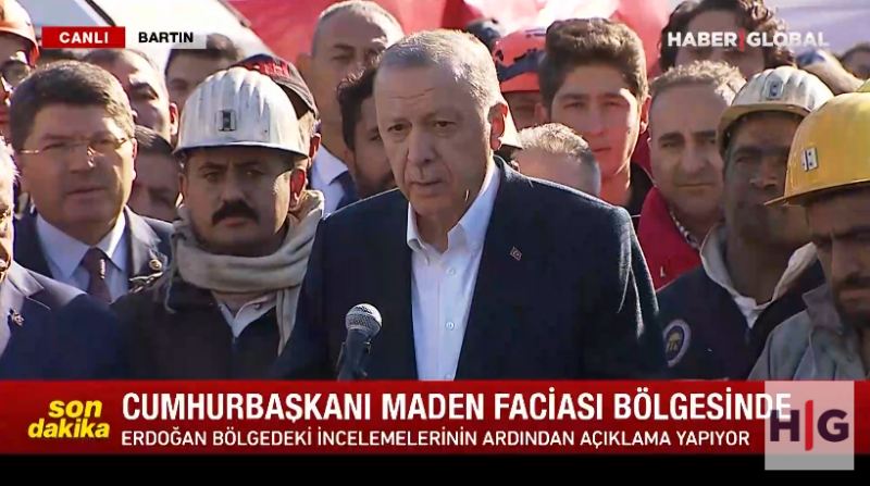 Ərdoğan 41 nəfərin həlak olduğu mədənə yollandı - \"Günahkarlar cavab verəcək\" VİDEO