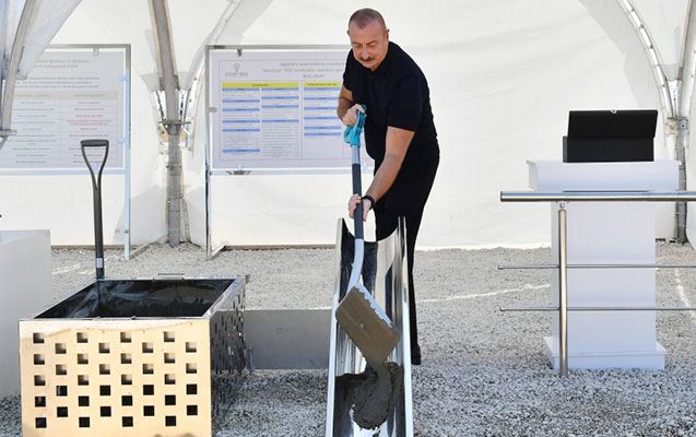 Cəbrayılda 35 kilovoltluq yarımstansiyanın və Rəqəmsal İdarəetmə Mərkəzinin təməli qoyuldu 