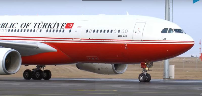 Ərdoğan Zəngəzur aeroportunda - TAM VİDEO