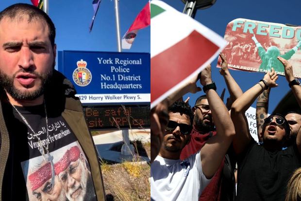 Kanadada İran hökumətinə qarşı keçirilən aksiyada qorxunc anlar yaşandı 