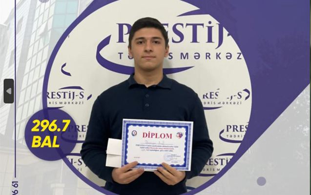 Buraxılış imtahanında ən yüksək balı o topladı - Foto 