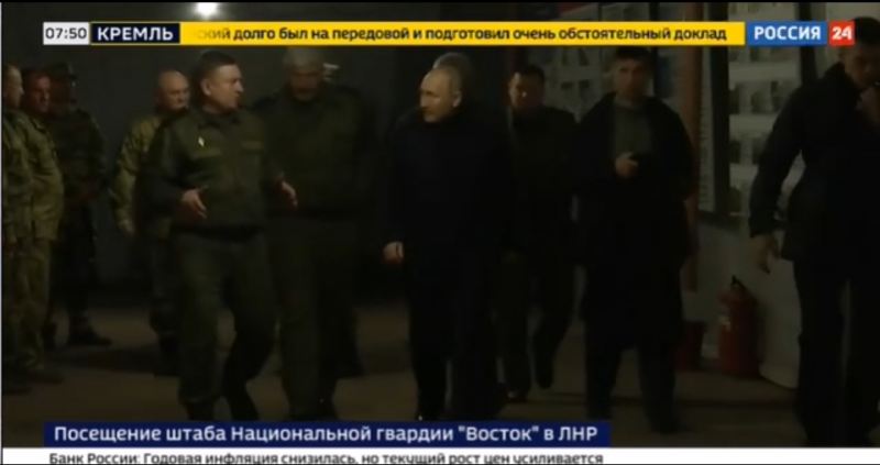 Putinin Luqansk Xalq Respublikasına səfərinin ilk görüntüləri ortaya çıxıb 