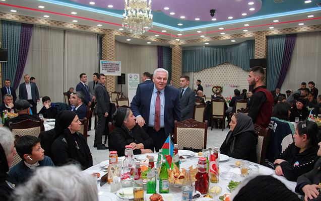 Şəkidə şəhid ailələri üçün iftar süfrəsi təşkil olunub - Fotolar