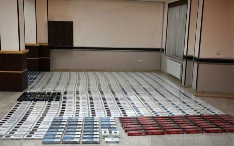 Naxçıvanda külli miqdarda aksiz markası olmayan siqaretlər aşkarlanıb 