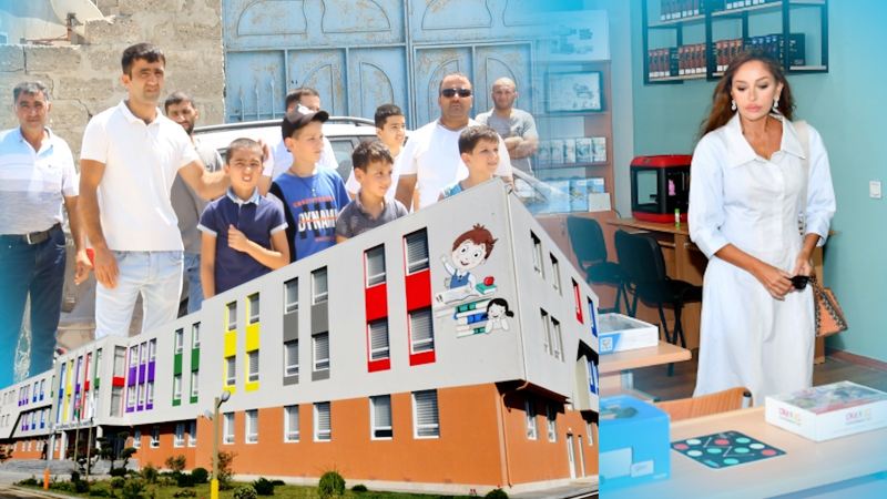 Sakinlər Mehriban Əliyevaya səsləndi: \"Sizin tikdirdiyiniz məktəbə su və yol çəkmirlər\" (VİDEO)