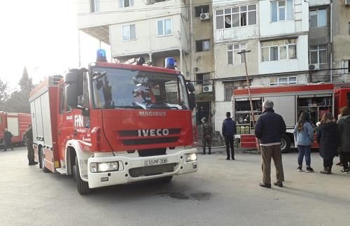 Abşeronda yaşayış binasında yanğın: 15 nəfər təxliyə edildi 