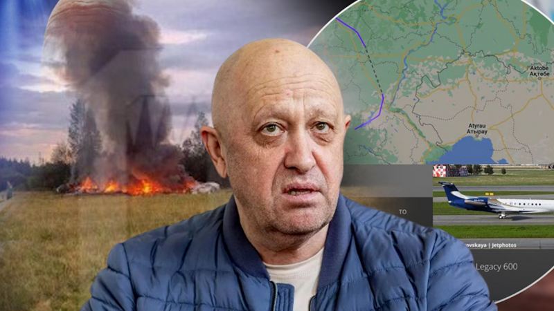 Tacili! Priqojinin təyyarəsi raketlə vuruldu - Vurulma anı — \"Canlı\"