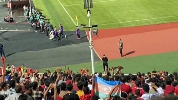 “Səhənd” stadionunda Azərbaycan bayrağı qaldırıldı 