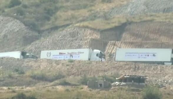 Fransa TIR-ları Gorusa yollandı - Video 