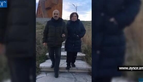 Xankəndidə ermənilər “Bizim dağlar”ı gəzdi - Video 