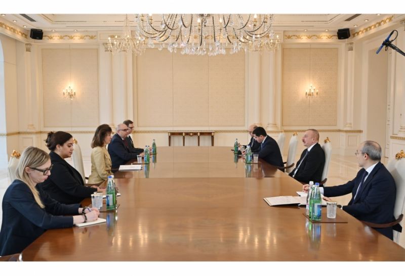 Azərbaycan Prezidenti İlham Əliyev ABŞ Dövlət katibinin nümayəndəsini qəbul edib 