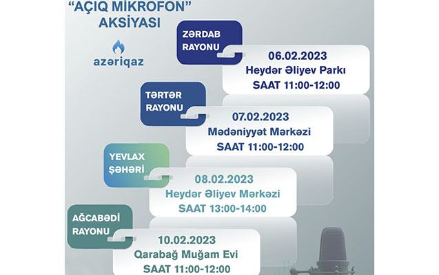 “Azəriqaz”ın “Açıq mikrofon” aksiyaları davam edir 
