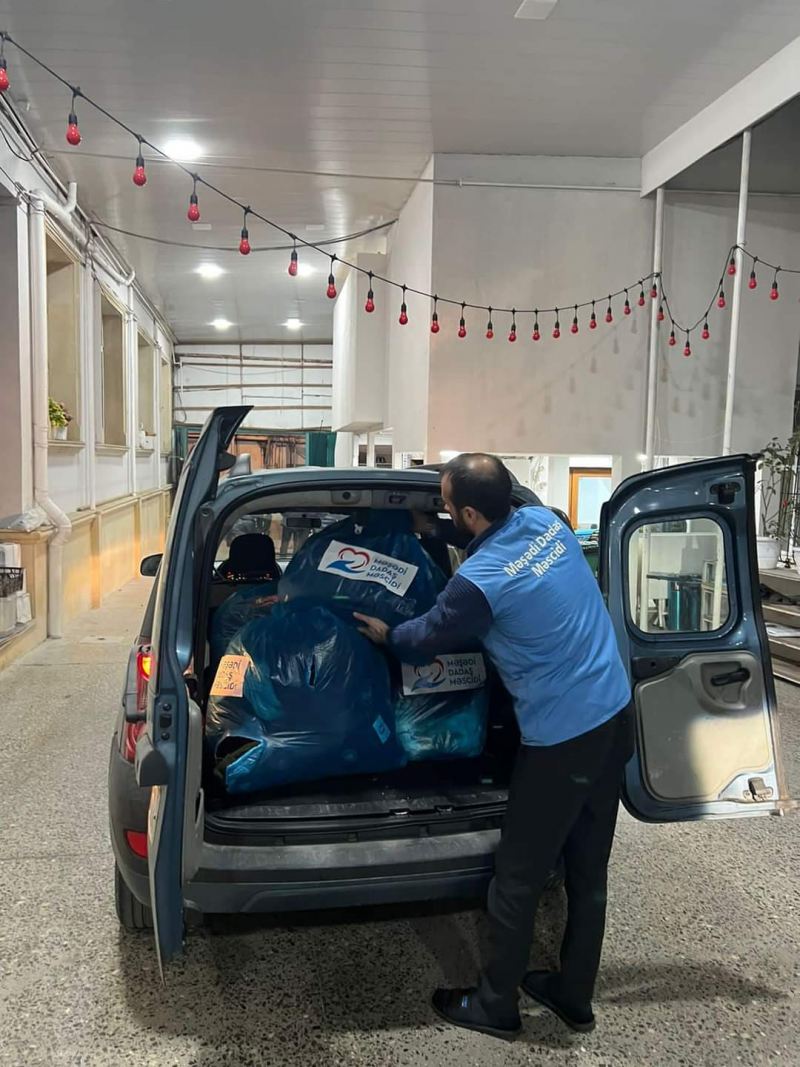 Məşədi Dadaş məscidi Türkiyəyə yardım aksiyasına qoşuldu - FOTOLAR 