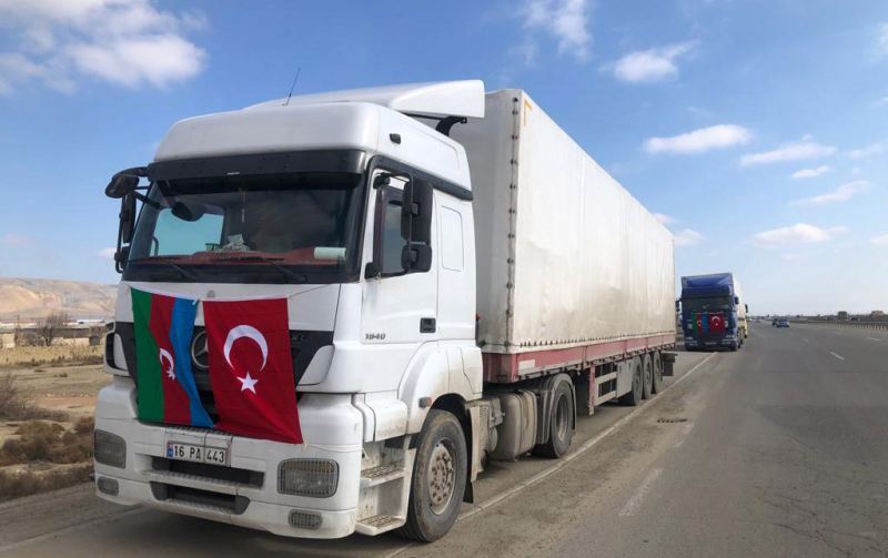 Növbəti yardım karvanı Türkiyəyə yola salındı - Foto 