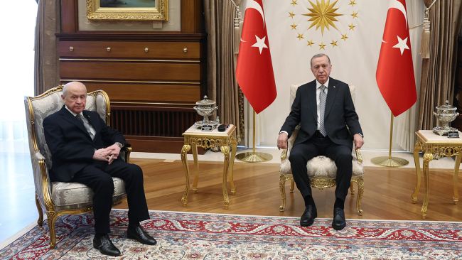 Ərdoğan görüləcək işləri Dövlət Baxçalı ilə müzakirə etdi -FOTO 