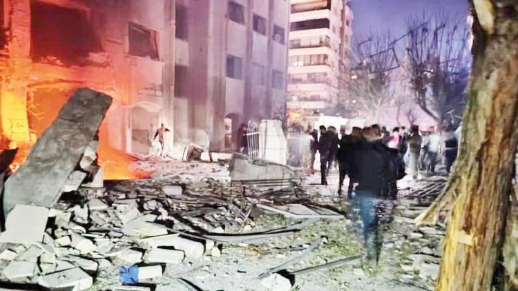 İsrail Dəməşqdəki İran hədəflərini vurur 