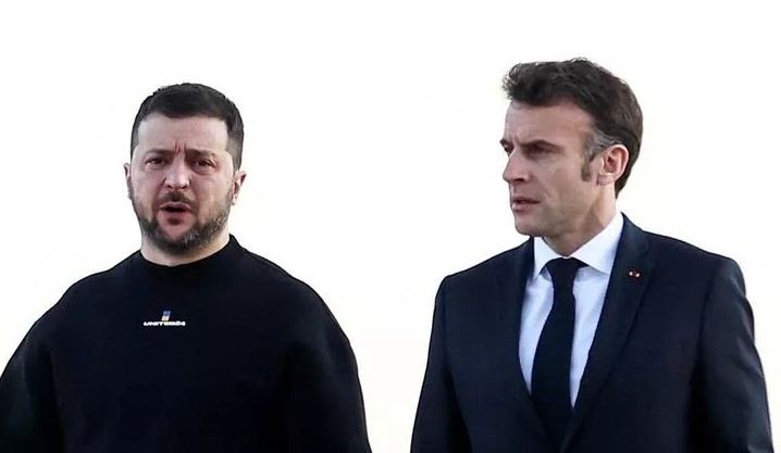 Zelenski: Makron vaxtını boşa keçirir