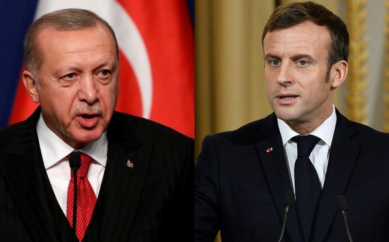 Ərdoğan və Makron arasında telefon danışığı olub 