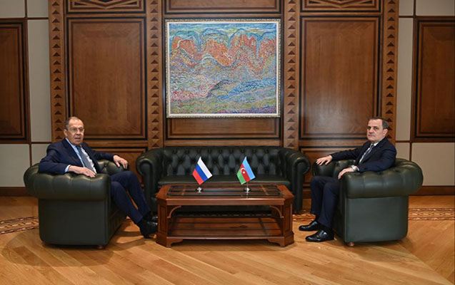 Bayramov-Lavrov görüşü başladı - Fotolar 