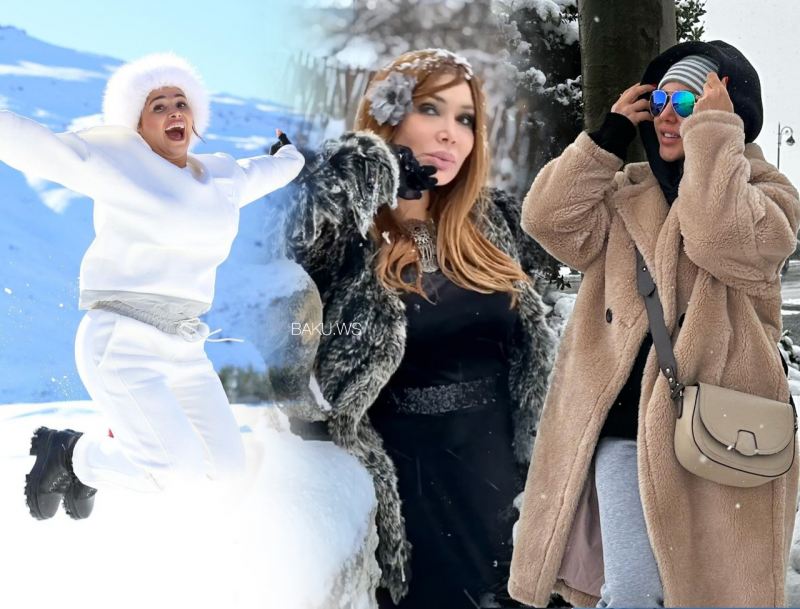 Azərbaycanlı MƏŞHURLARIN QAR PAYLAŞIMLARI - FOTO