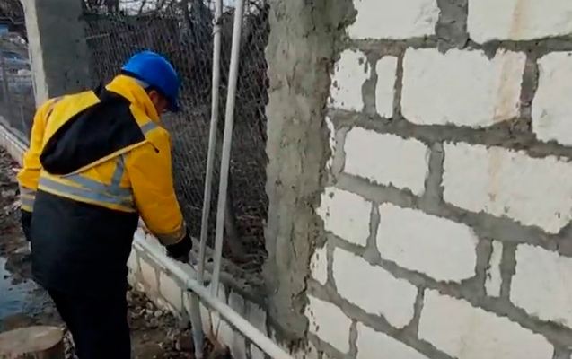 Şəhid ailəsinin evinə qaz çəkildi - Video