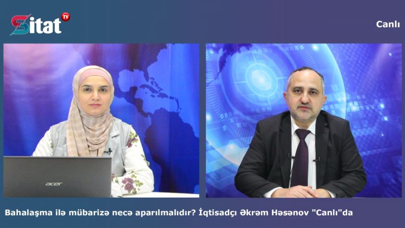 Marketlər od tutub yanır; Bahalaşma ilə necə mübarizə aparaq? - Əkrəm Həsənovla \"CANLI POLEMİKA\"