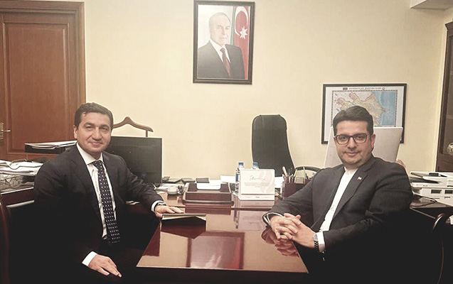 Hikmət Hacıyev İran səfiri ilə görüşdü - Foto