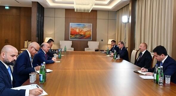 İlham Əliyev İraqın XİN başçısını qəbul etdi 