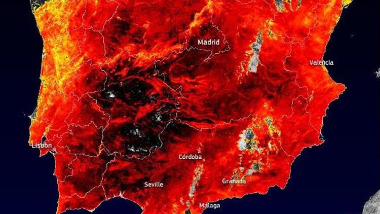 İspaniyada temperatur 43 dərəcəyə çatıb 