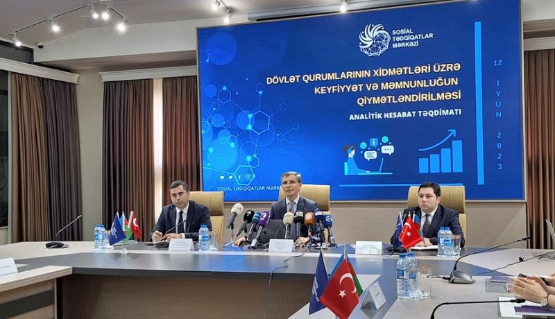 Dövlət orqanlarının göstərdikləri xidmətlər üzrə keyfiyyət və məmnunluğu öyrənilib - Fotolar 