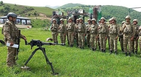 Hərbi vəzifəlilər atış çalışmalarına başladı - Video 