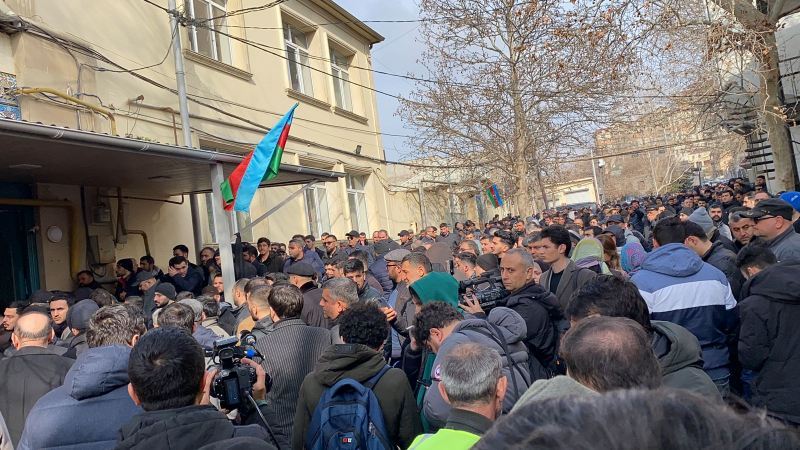 Hacı Şahin Həsənli ilə vida mərasimi keçirilir - CANLI YAYIM