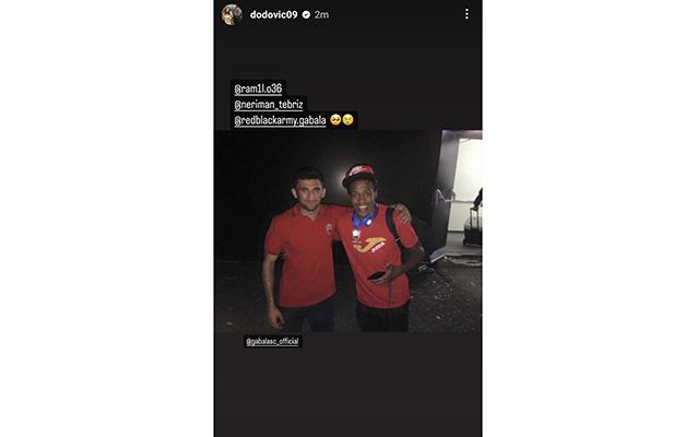 Braziliyalı futbolçu şəhid Şəhriyarla olan fotosunu paylaşdı 