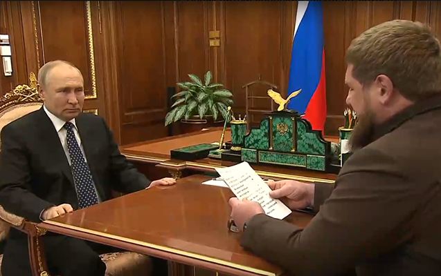 Putin Kadırovla görüşdü - Video 