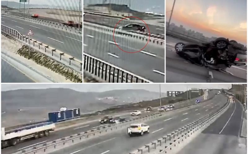 Bakı dairəvi avtomobil yolunda maşın aşıb, qadın ölüb 