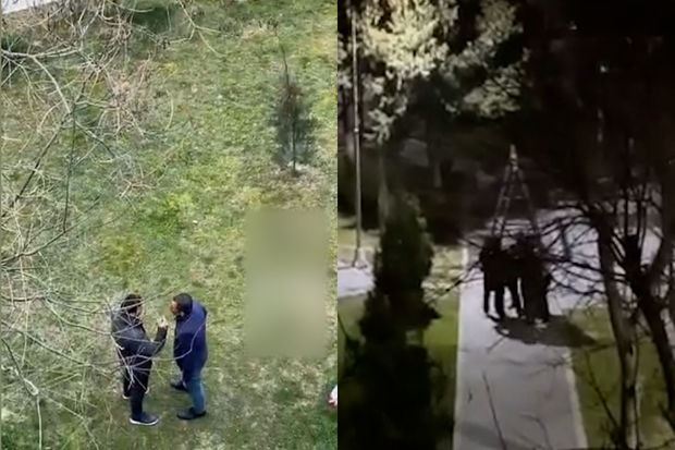 “20 Yanvar” metrosu yaxınlığındakı məhəllə “dava meydanı”na çevrilib? - VİDEO 
